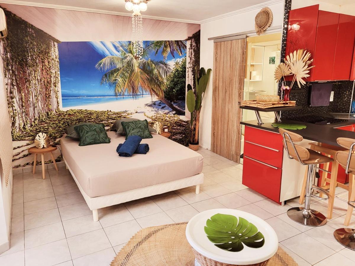 Le Studio Tahiti 4 Pers 600M De La Plage La Faviere บอร์มส์-เลส์-มิโมซาส์ ภายนอก รูปภาพ