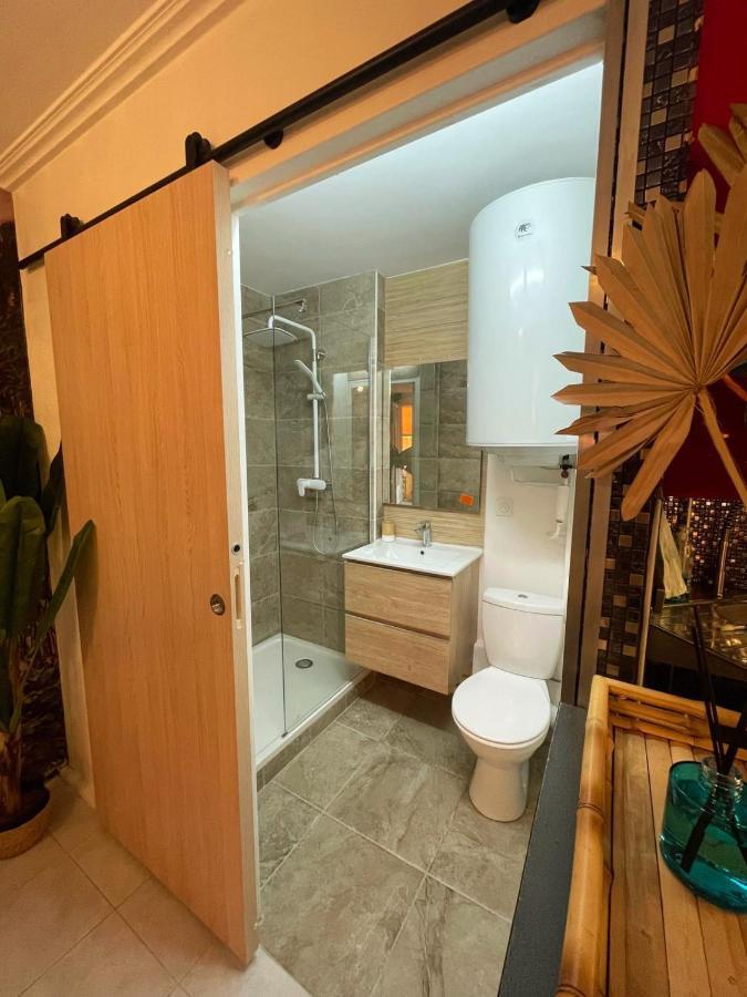 Le Studio Tahiti 4 Pers 600M De La Plage La Faviere บอร์มส์-เลส์-มิโมซาส์ ภายนอก รูปภาพ